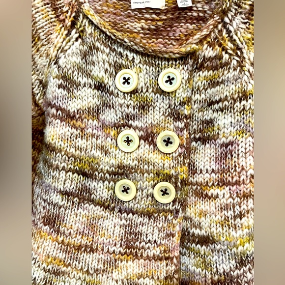 Anthropologie….sleeping on snow. 6 button cardigan sweater. Multi color. - Picture 4 of 11